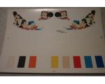 Decalque Avi�o Faixas e Disney